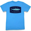 Load image into Gallery viewer, Tarpon Badge: Short Sleeve T-Shirt - Malibu Blue
