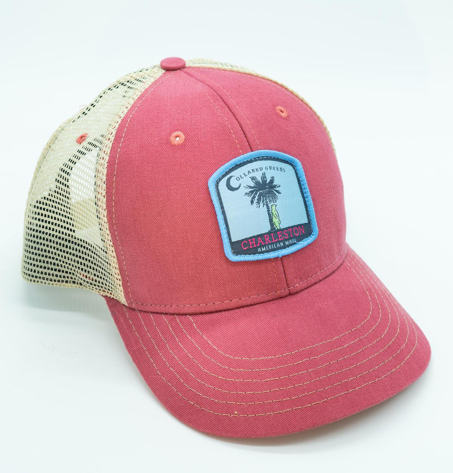 Palmetto Moon Bear: Badged Trucker Cap - Port Side Red