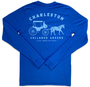 King Street Carriage: Long Sleeve T-Shirt - Harbor Blue