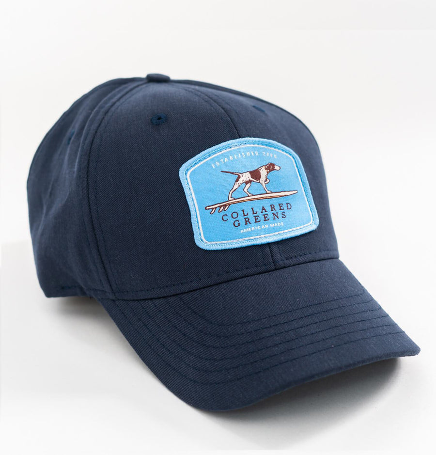 Pointer Surfer: Heritage Twill Cap - Navy