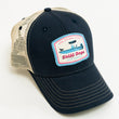 Load image into Gallery viewer, Skiff Dogs Logo: Badged Trucker Cap - Navy

