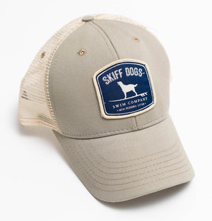 Hang Ten Hound: Badged Trucker Cap - Cattail