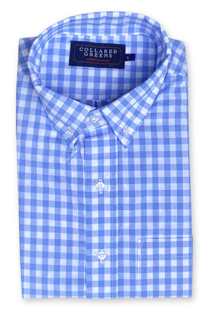 Enfield: Brookline Button Down Shirt - Blue