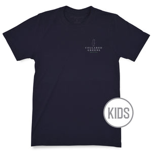 Trout Flag: Kid's Short Sleeve T-Shirt - Navy