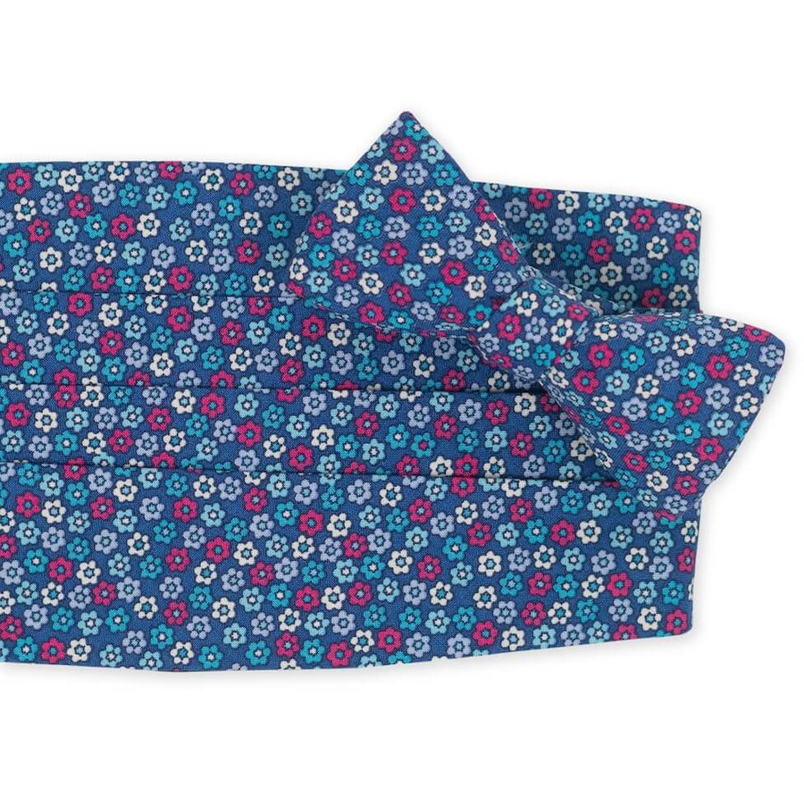 Arcadia: Carolina Cotton Cummerbund Set - Blue