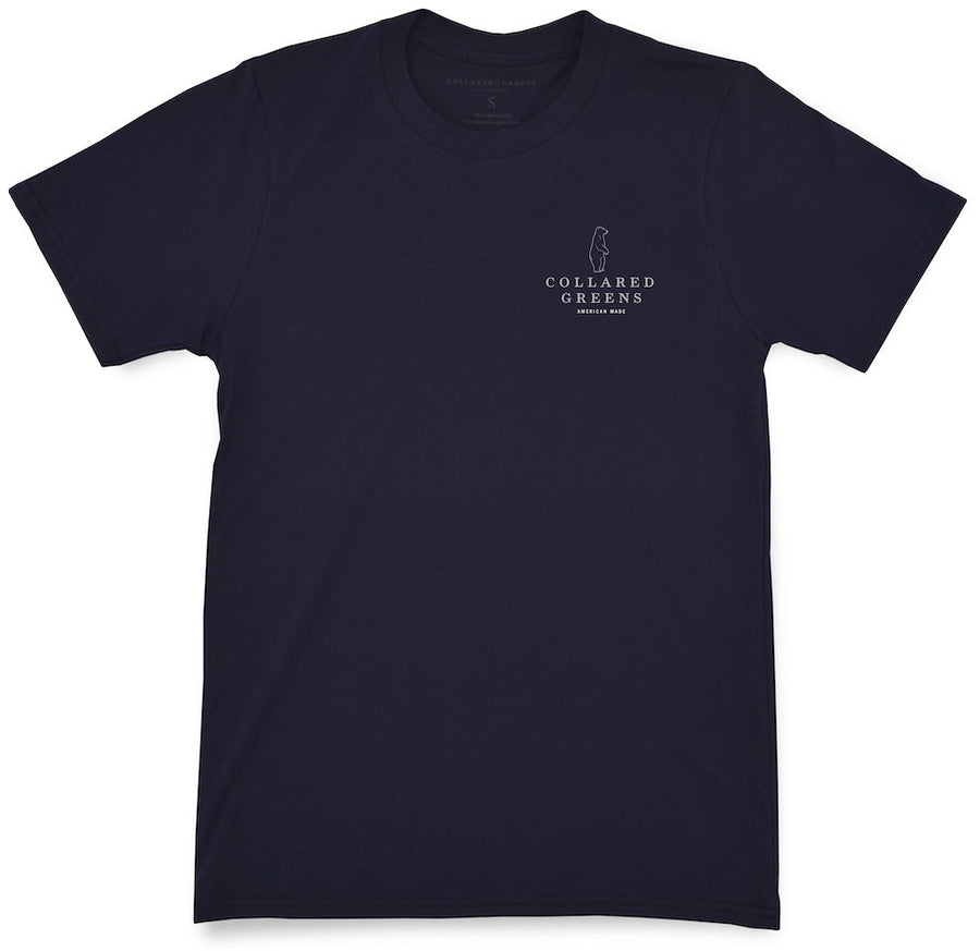 Charleston Blue Crab: Short Sleeve T-Shirt - Navy