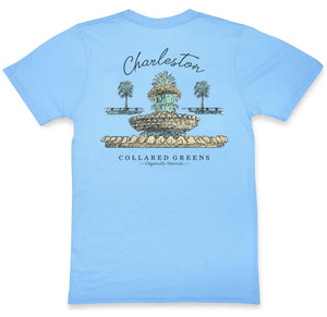 Pineapple Fountain: Short Sleeve T-Shirt - Carolina