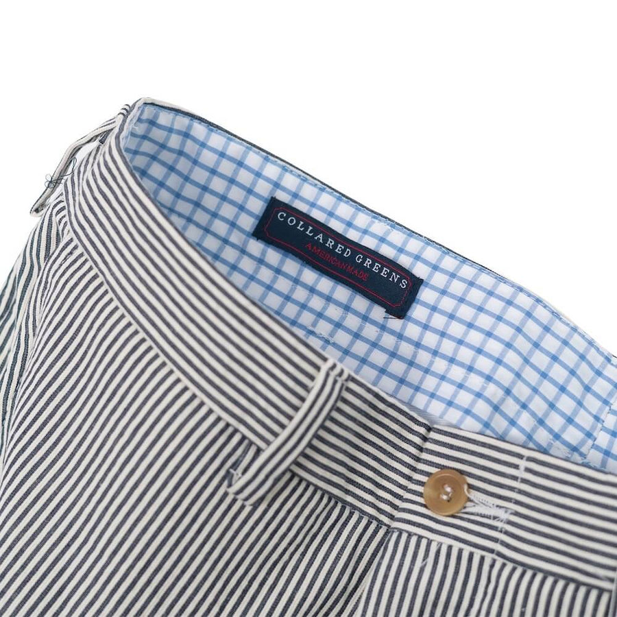 Shem Creek: Seersucker Shorts - Navy
