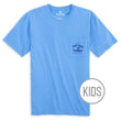 Load image into Gallery viewer, Skiff Dogs Hometown: Kid&#39;s Short Sleeve T-Shirt - Azure/Dark Blue
