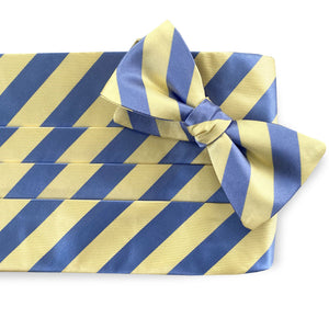 Chester: Cummerbund Set - Yellow/Blue