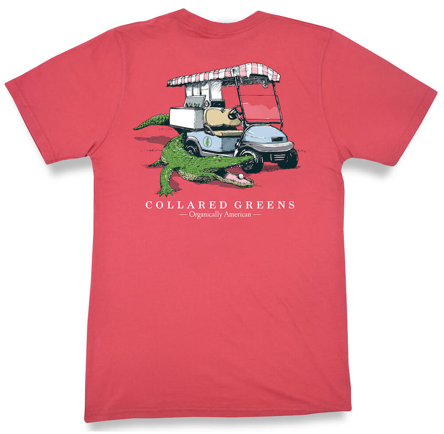 Gator Golf: Short Sleeve T-Shirt - Coral