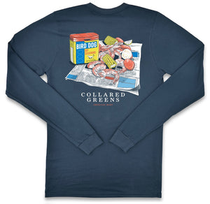 Lowcountry Boil: Long Sleeve T-Shirt - Steel Blue