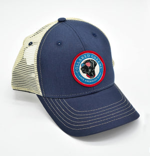 Aviator Lab: Badged Trucker Cap - Navy