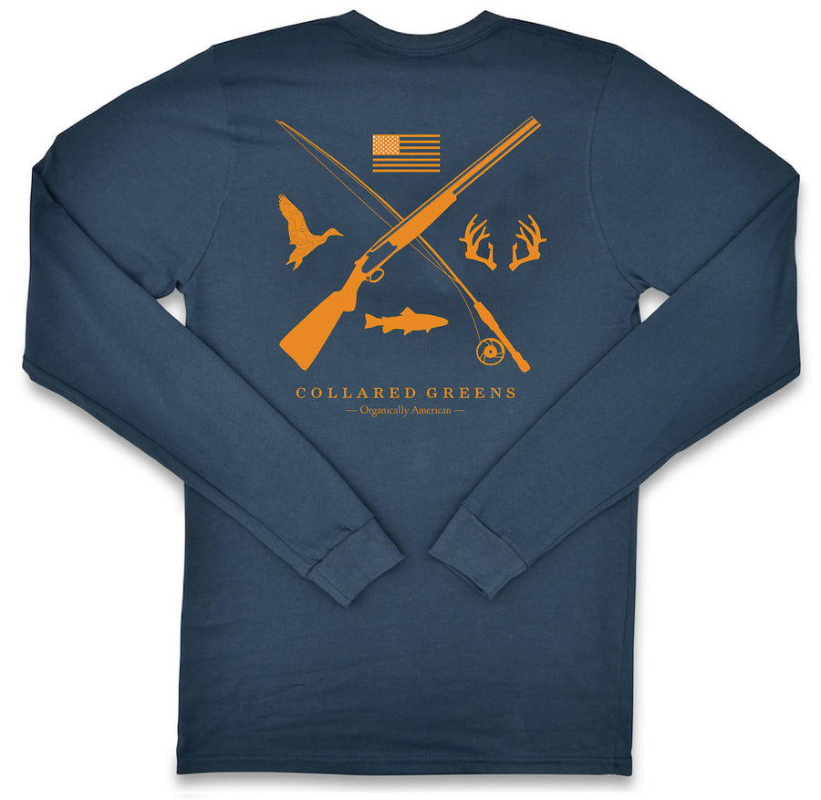 Field & Stream: Long Sleeve T-Shirt - Steel Blue