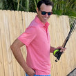 Load image into Gallery viewer, Palmetto Moon: Upcycled Surf Polo - Coral
