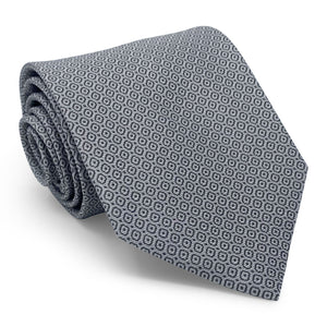 Circle Dot: Tie - Silver/Black