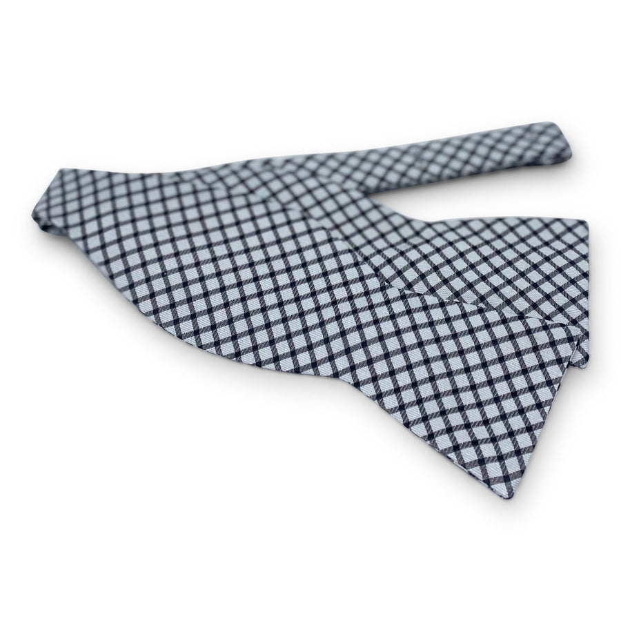 Plaid Formal: Bow - Black/White