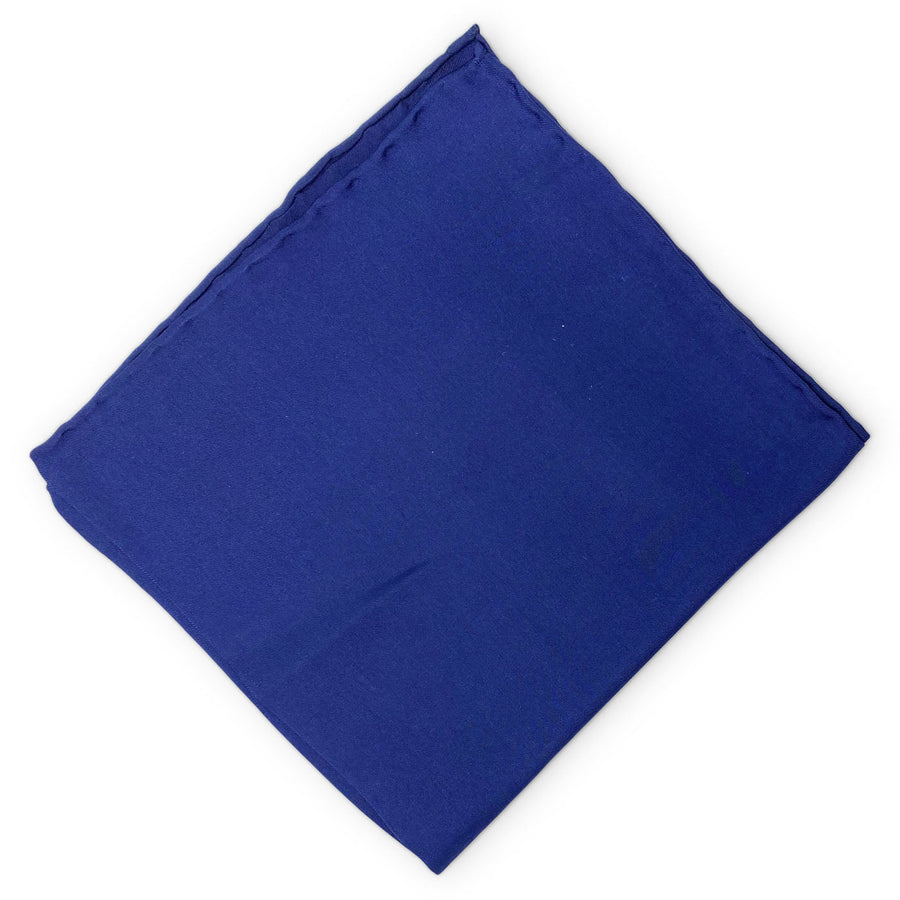 Solid: Silk Pocket Square - Navy