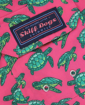 Turtle Tour: Swim Trunks - Coral