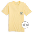 Load image into Gallery viewer, Skiff Dogs Hometown: Kid's Short Sleeve T-Shirt - Yellow/Blue

