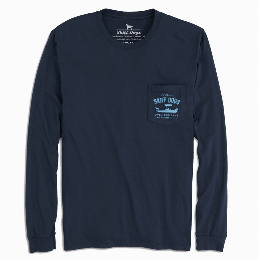 Summer Catch: Pocket Long Sleeve T-Shirt - Navy