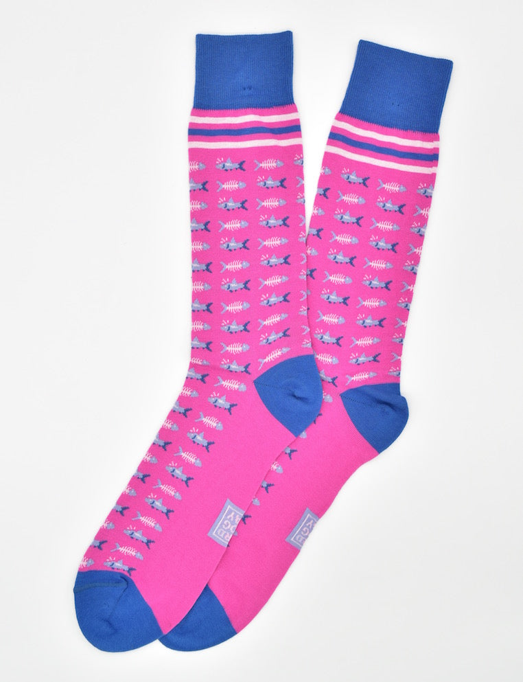 Great Catch: Socks - Fuchsia