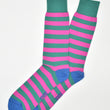 Load image into Gallery viewer, Last Call Stripe: Socks - Teal
