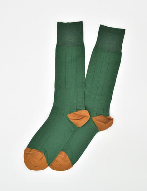 Pedigree Mid-Calf Solid: Socks - Green
