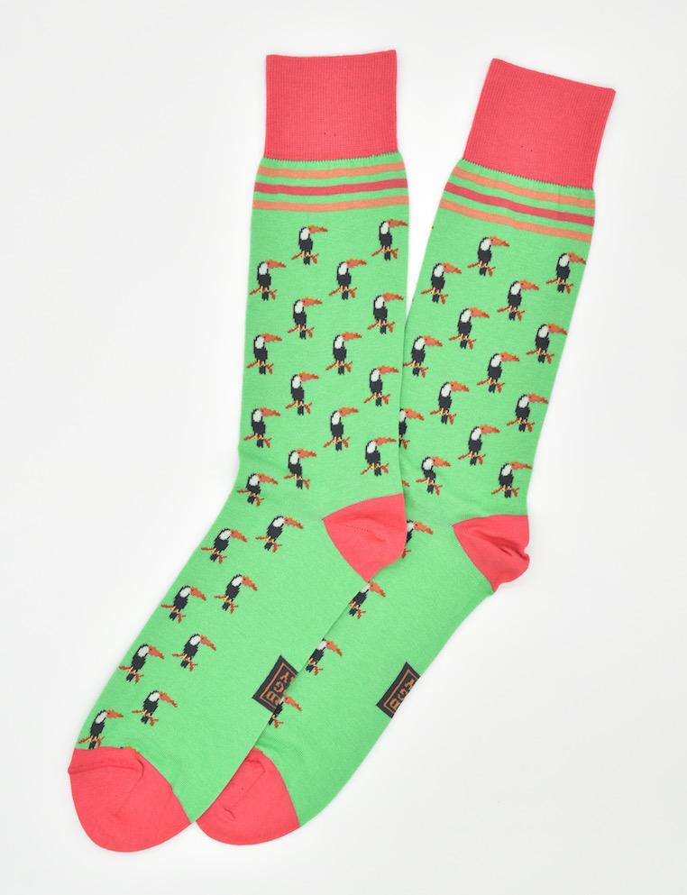 Who Can? Toucan!: Socks - Lime