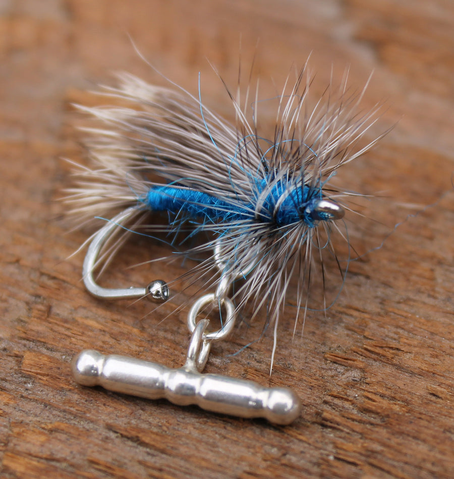 American Made Collared Greens Cufflinks - Fly Fishing Made in the USA