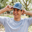 Load image into Gallery viewer, Looking Fly: Badged Trucker Cap - Carolina
