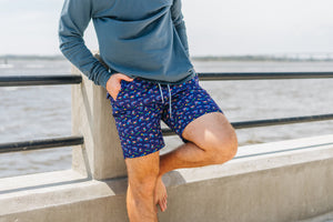 Let It Fly: Swim Trunks - Light Blue