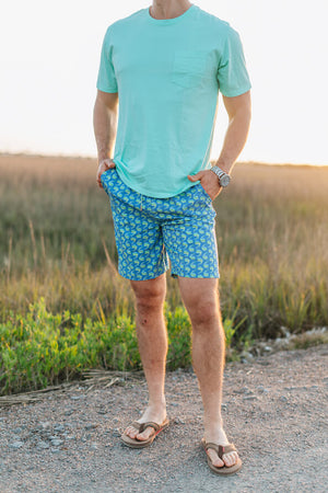 Mahi Migration: Swim Trunks - Blue