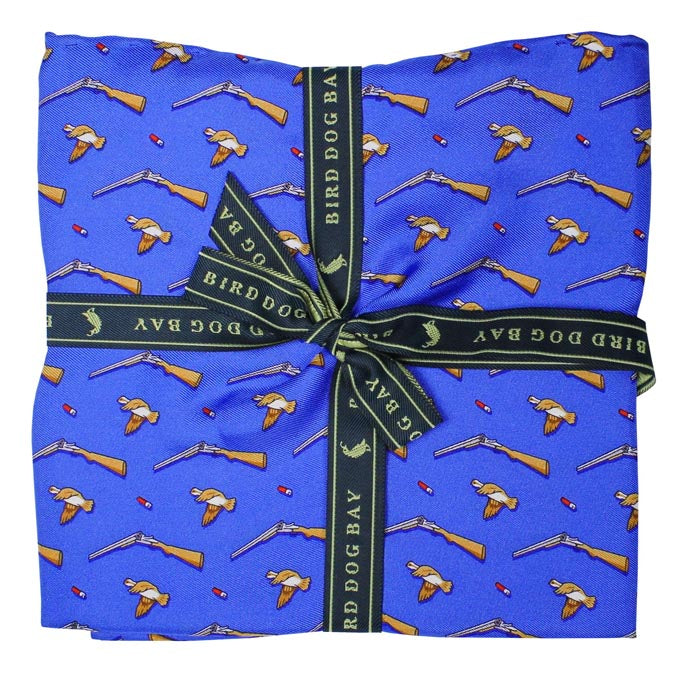 American Made Collared Greens Pocket Squares Blue Made in the USA