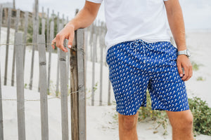 Reef Shark Rally: Swim Trunks - Navy (XL & XXL)