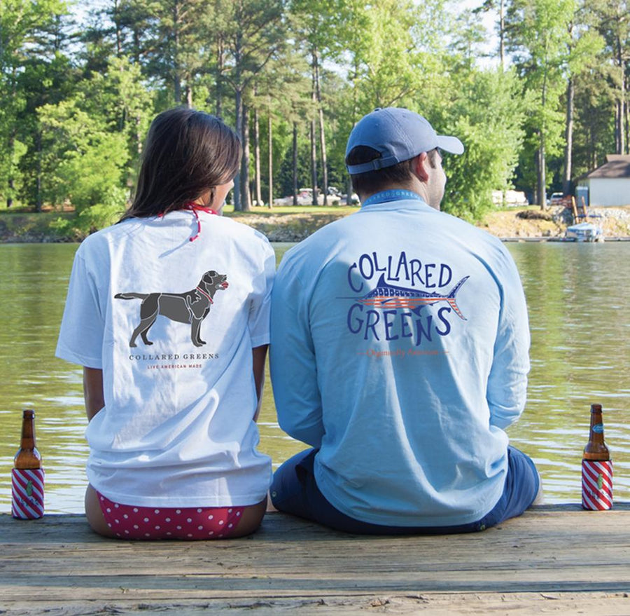 Good Boy: Long Sleeve T-Shirt - Black Lab on White